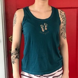Life is Good small sleeveless tank top sandals flip flops